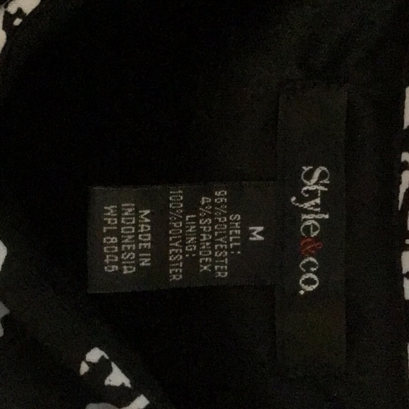 Maxi dress, soft cups, unlined, size M, black and white print - Picture 4 of 4